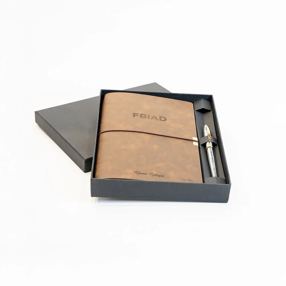 Premium Defter & Gold Roller Kalem Set - Görsel 5