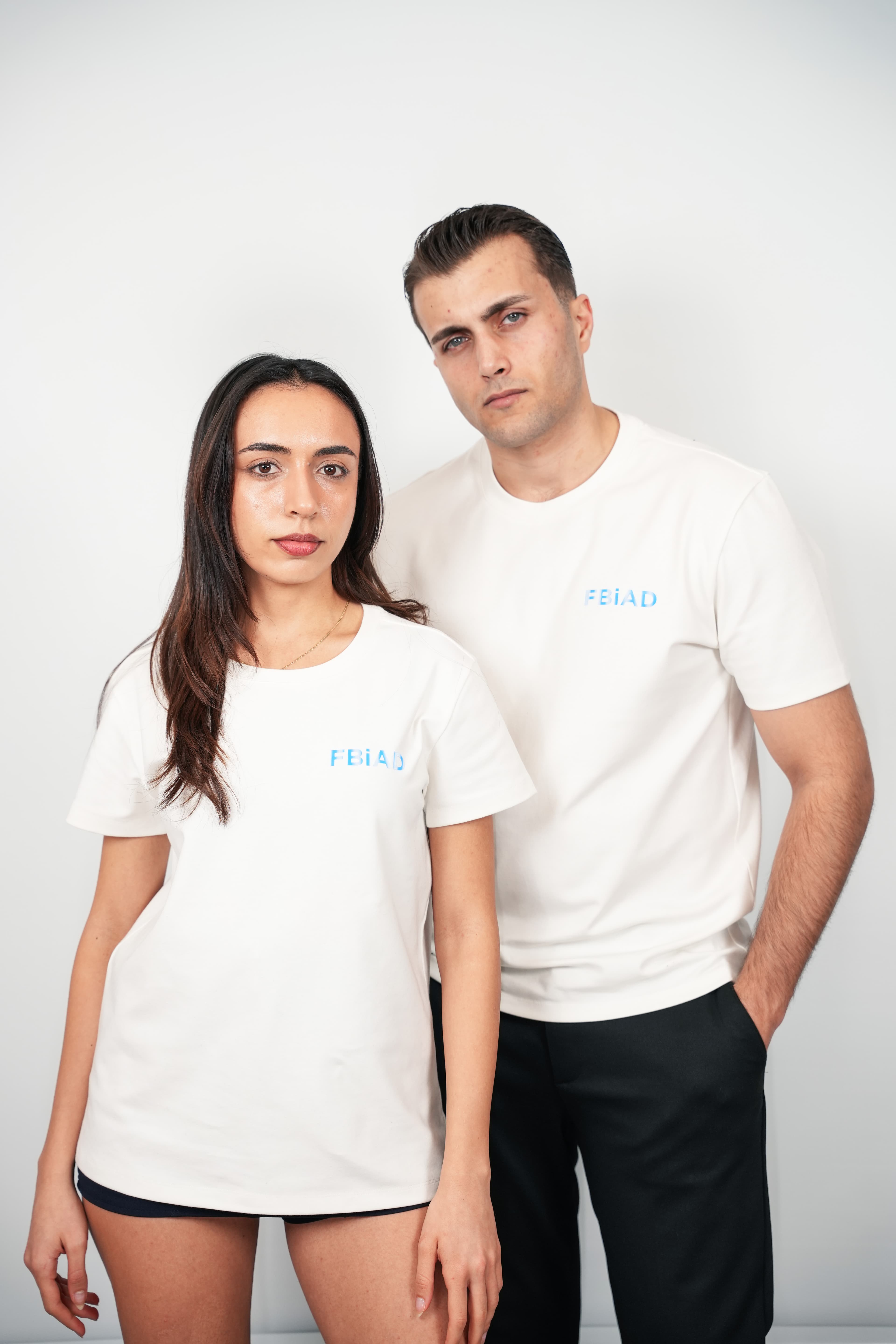 FBIAD Logolu Bisiklet Yaka Tişört - Görsel 5